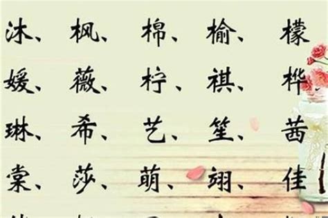 帶木的名字|带木字旁的女孩高雅名字大全